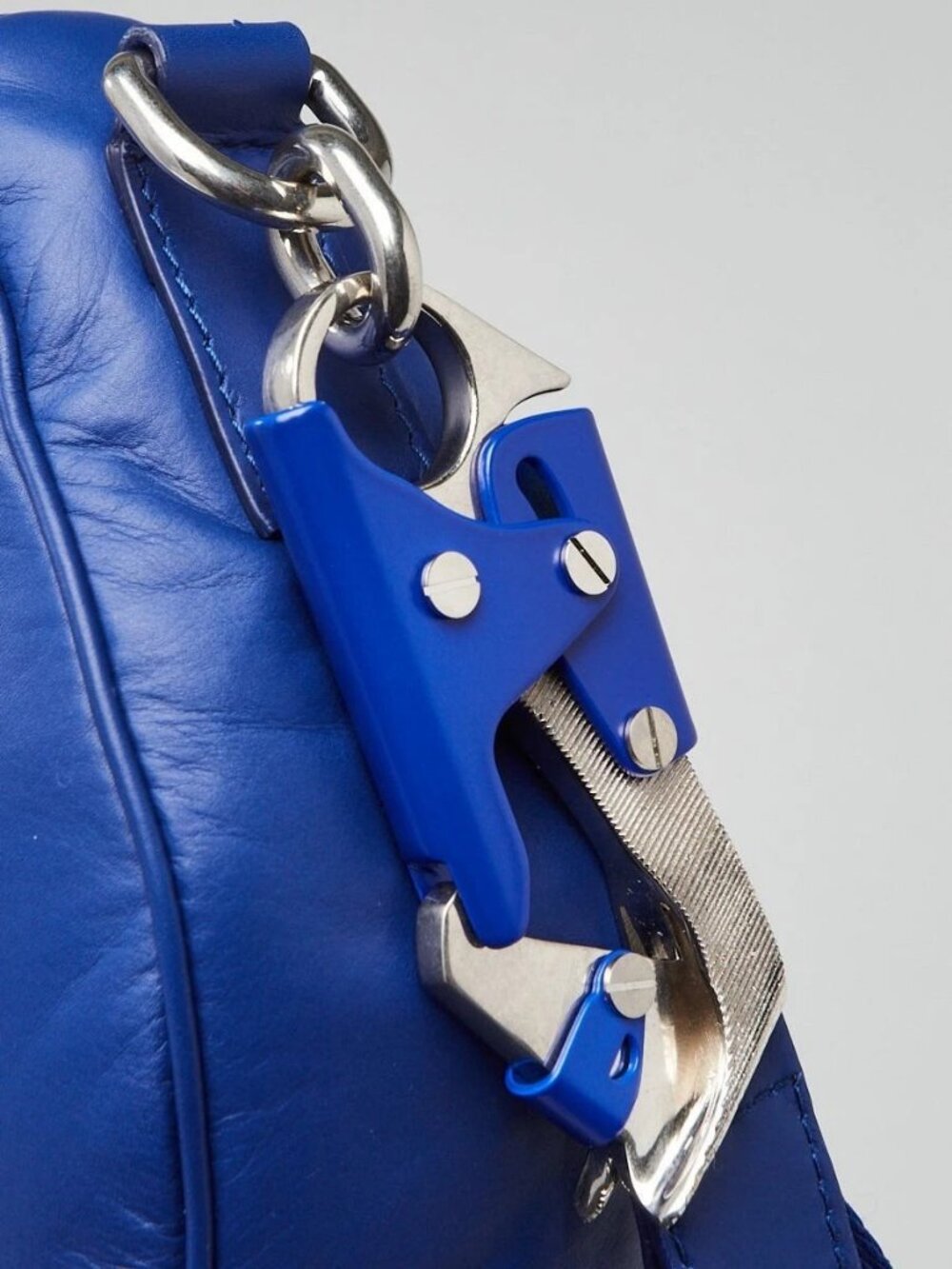 Burberry Blue Knight Leather Shield Crossbody Bag - Picture 11 of 11